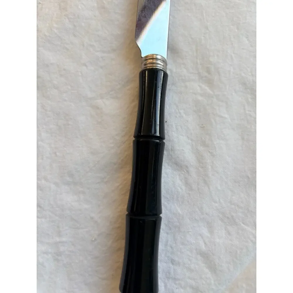 NEW Sabre Paris Bamboo Dinner Knife – Black Handle